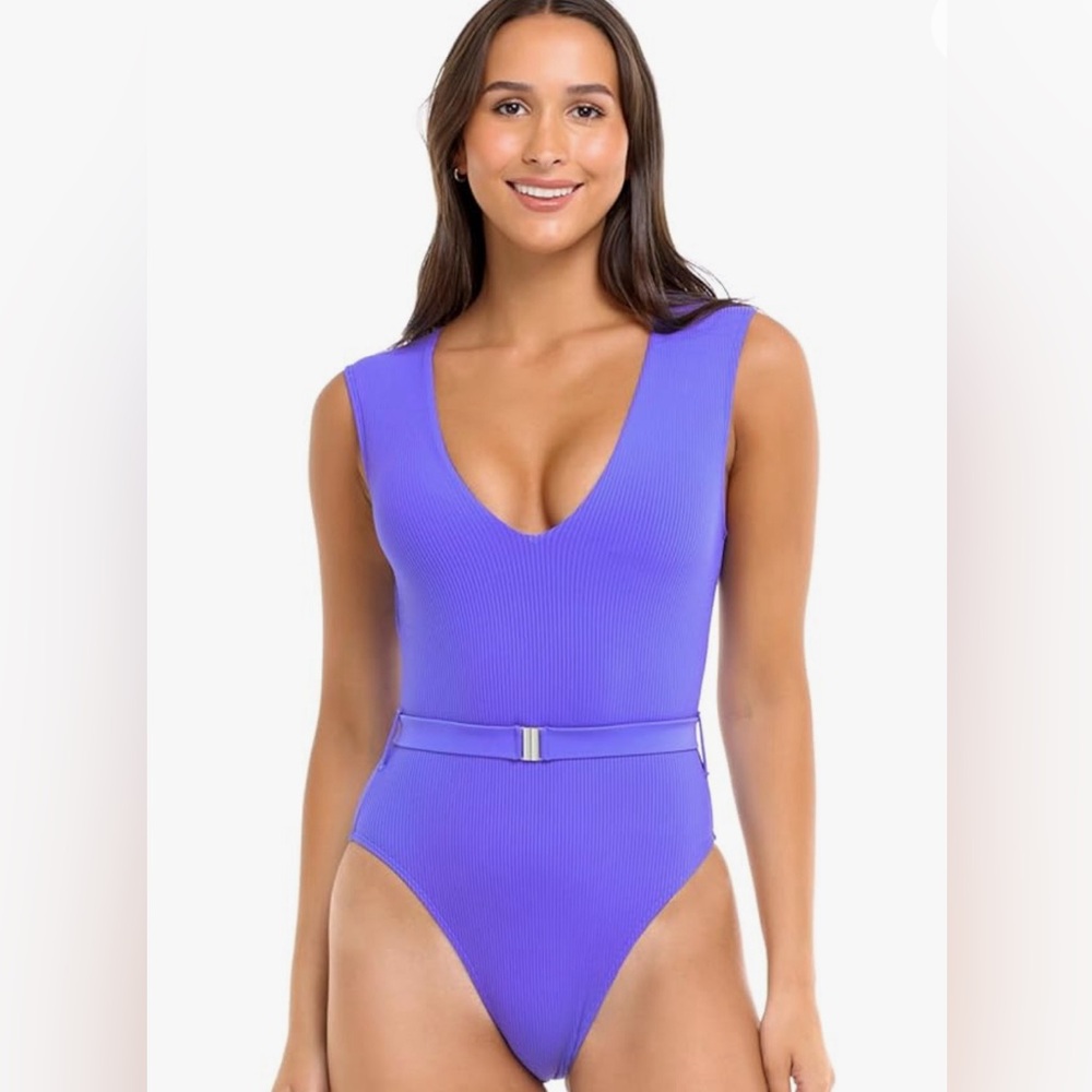 Body Glove Swimming Suit Electric purple Deep V Neck